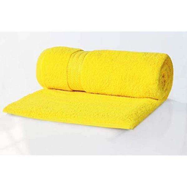 Export Quality Virgin Cotton Towel ( Yellow Pair )